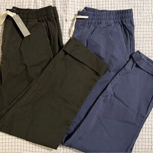 Men's j crew canvas chino joggers new